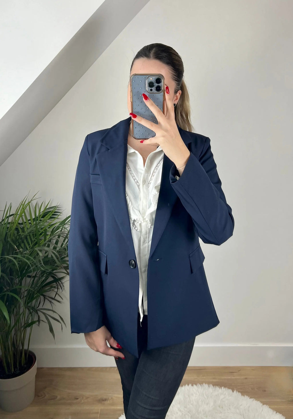 Blazer Bleu Camélia