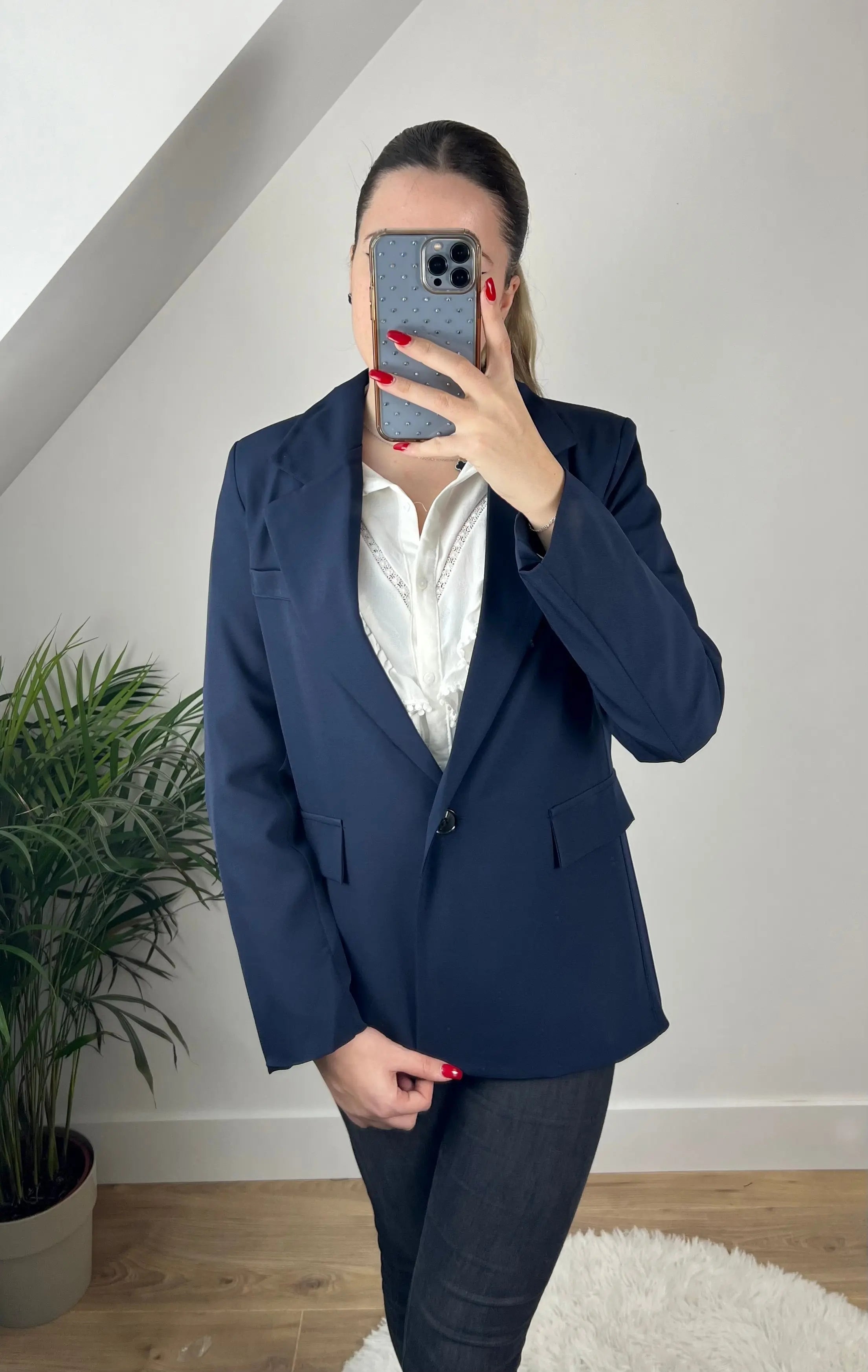 Blazer Bleu Camélia