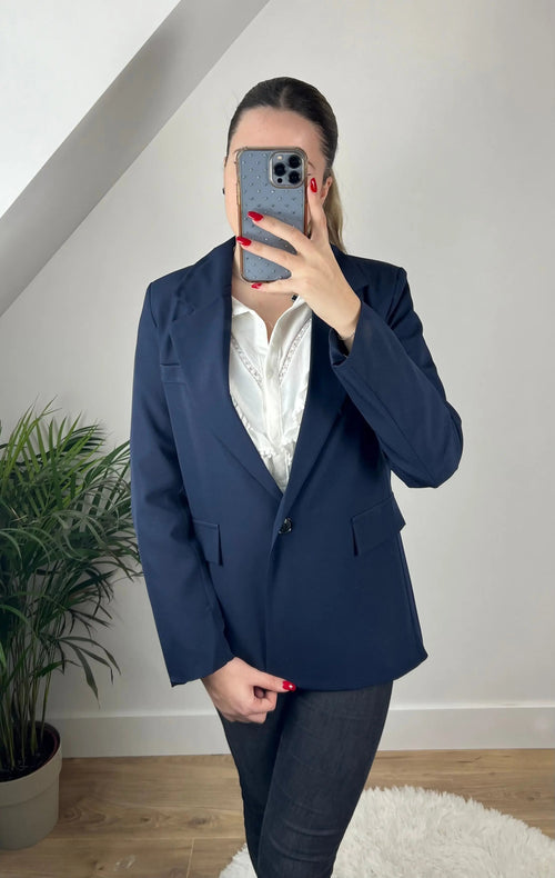 Blazer Bleu Camélia