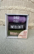 Box chaussettes paillettes insolente