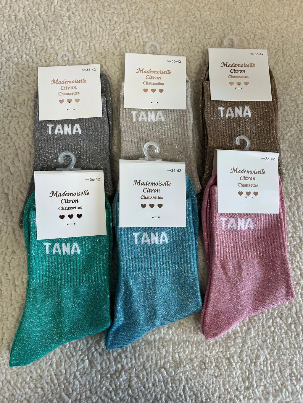 Chaussettes paillettes Tana