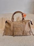 Sac Elsa suédine beige XXL