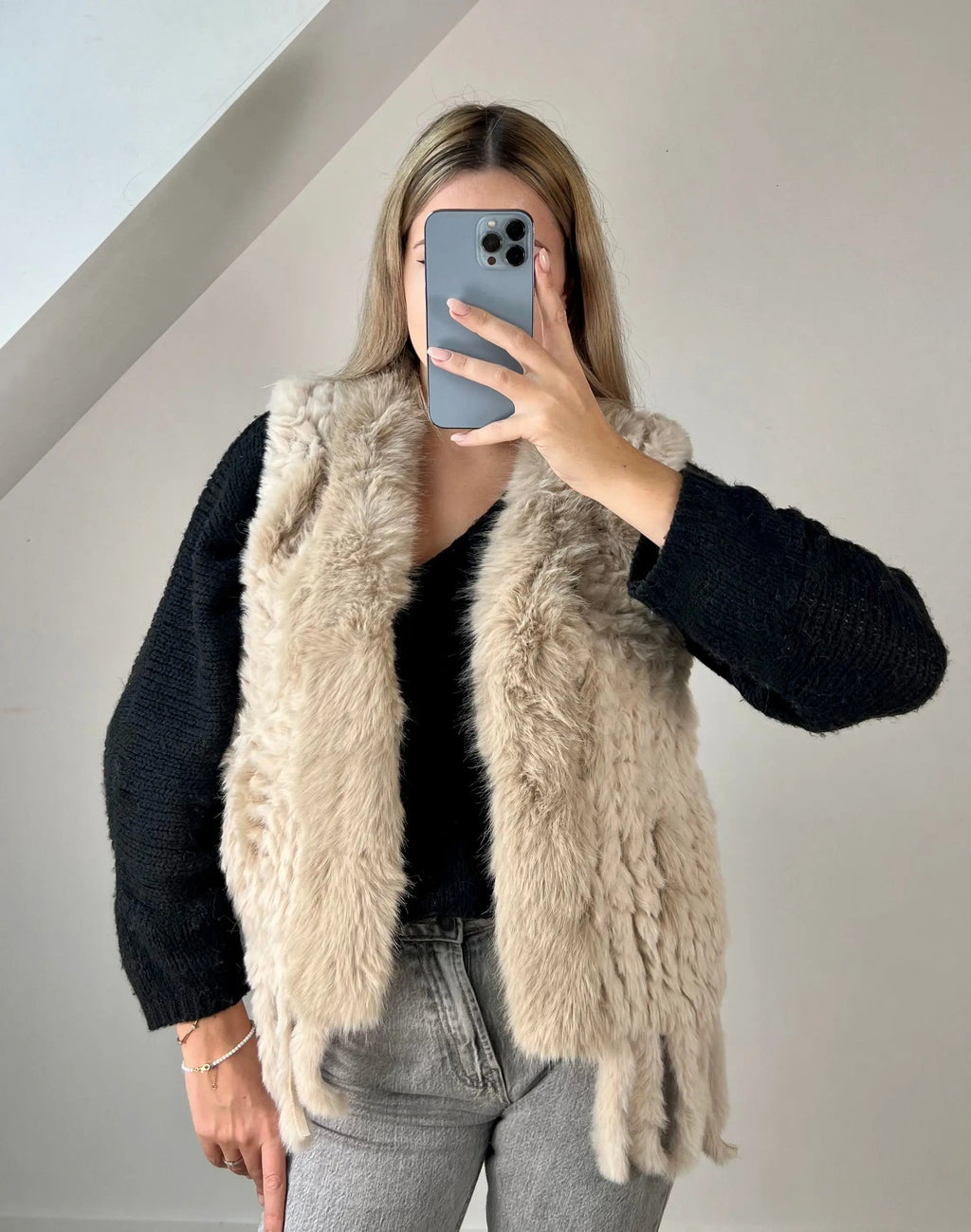 Fourrure Julia beige