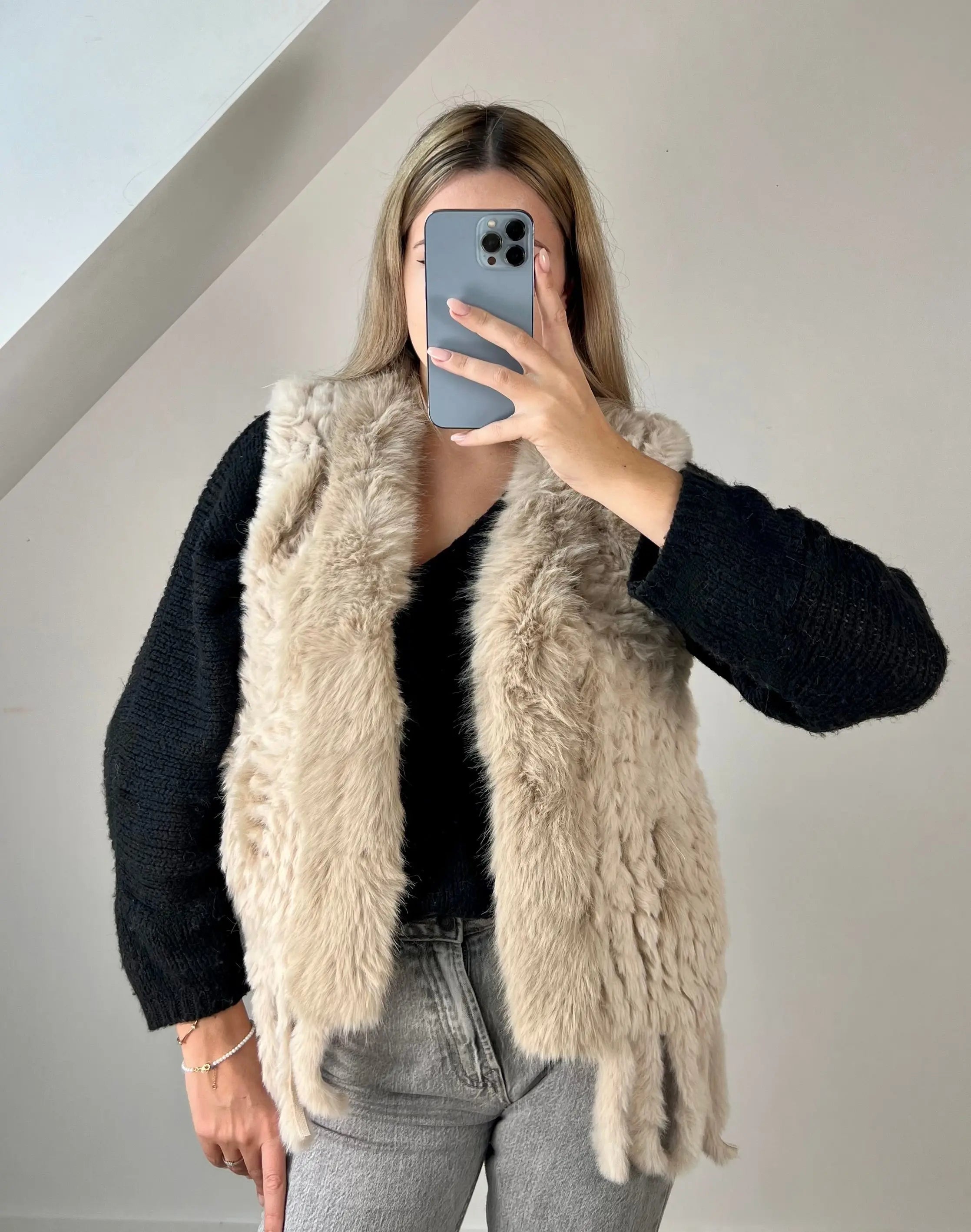 Fourrure Julia beige