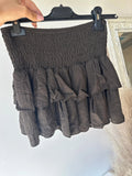 Jupe short Garance chocolat paillettes