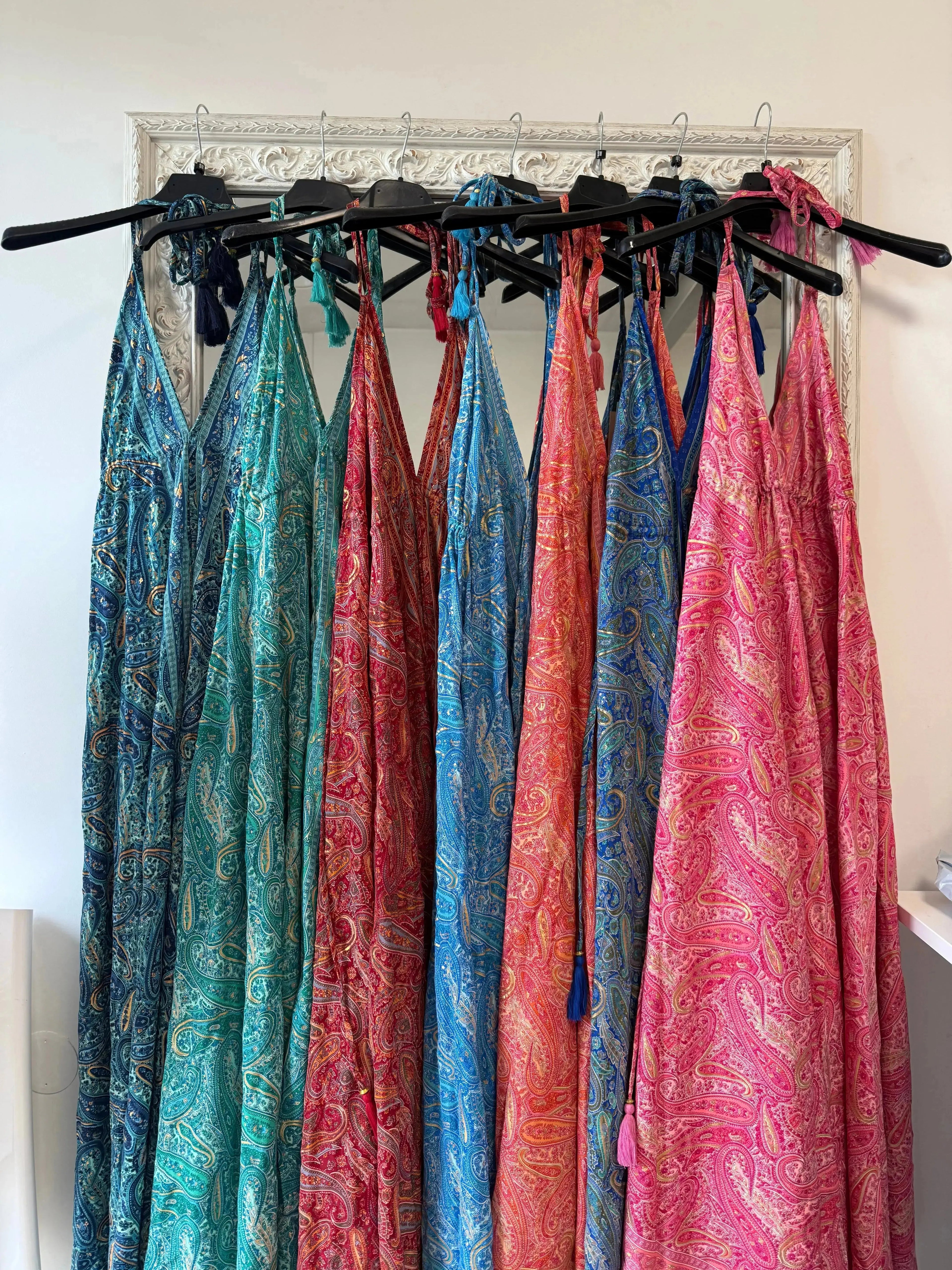 Robes bohème turquoise