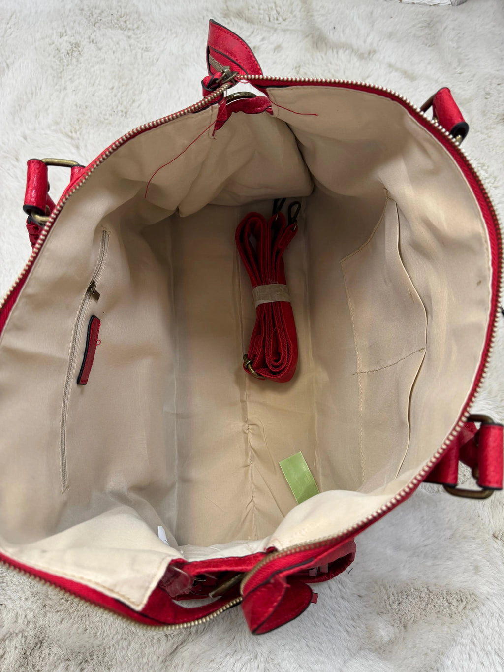 Sac Elsa XXL brillant rouge
