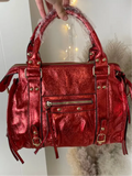 Sac Elsa paillettes rouge XL