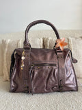 Sac Mila cuir mauve XXL