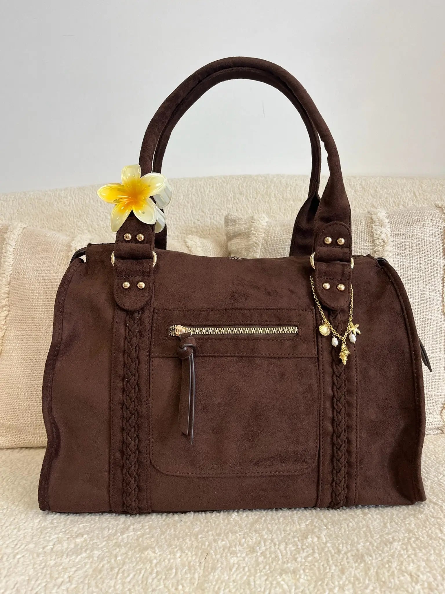 Sac Nina suédine chocolat