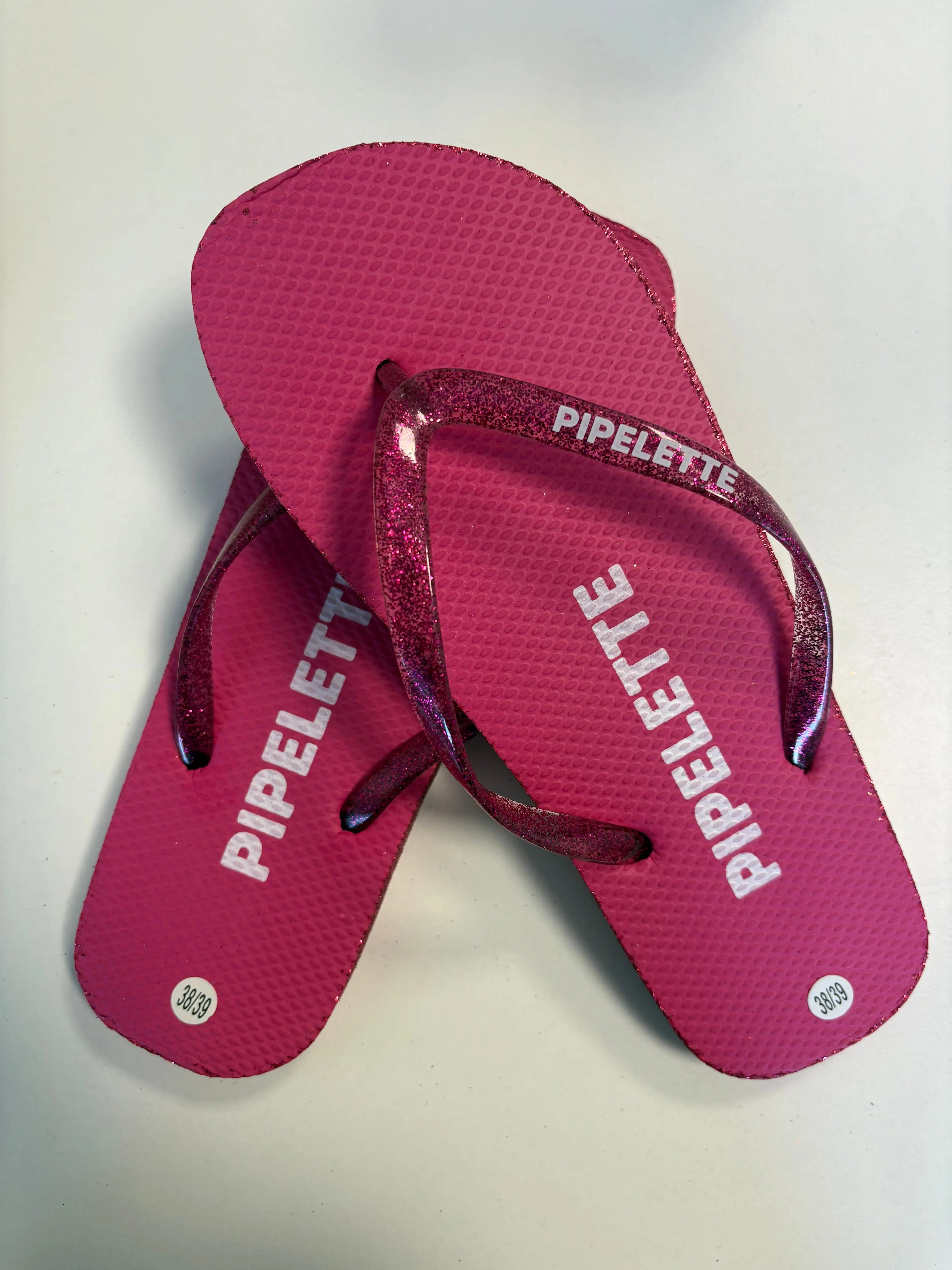 Tongs à paillettes